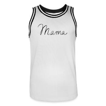 Maman - Maillot de basket Homme - blanc/noir - Devant - AI Model Male 185 dark (185cm)