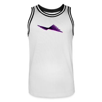 Adler - flying Art - Männer Basketball-Trikot - Weiß/Schwarz - Vorne - AI Model Male 185 dark (185cm)