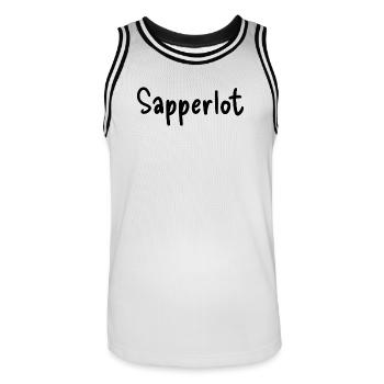 Sapperlot - Maillot de basket Homme - blanc/noir - Devant - AI Model Male 185 dark (185cm)