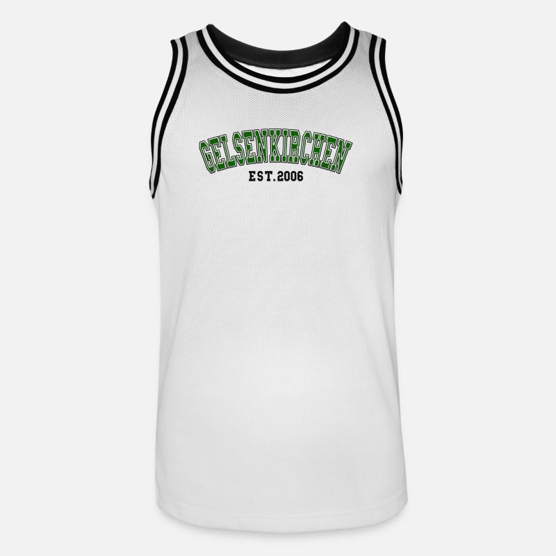 Fondation de Gelsenkirchen en 2006 - Maillot de basket Homme - blanc/noir