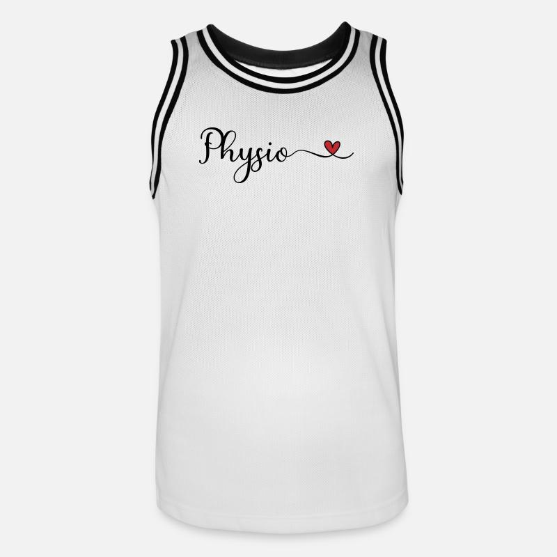 Physio - Maillot de basket Homme - blanc/noir
