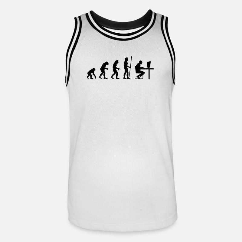 evolution_pc_3 - Maillot de basket Homme - blanc/noir