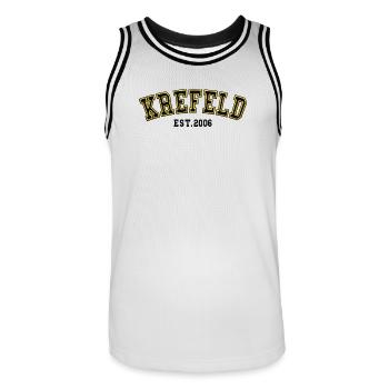 Krefeld Fondé en 2006 - Maillot de basket Homme - blanc/noir - Devant - AI Model Male 185 dark (185cm)