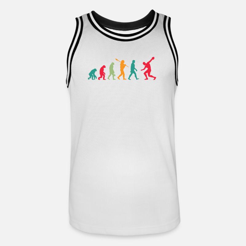 Diskuswerfen Diskuswerfer Evolution Diskus - Männer Basketball-Trikot - Weiß/Schwarz