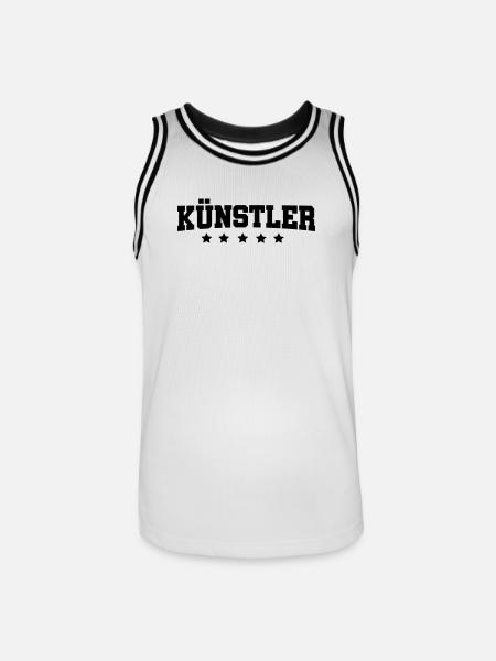 Kuenstler - Männer Basketball-Trikot - Weiß/Schwarz