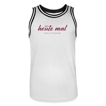 Heute mal keine Kernaussage - Männer Basketball-Trikot - Weiß/Schwarz - Vorne - AI Model Male 185 dark (185cm)