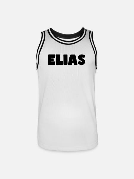 Elias Name - Men's Basketball Jersey - white/black
