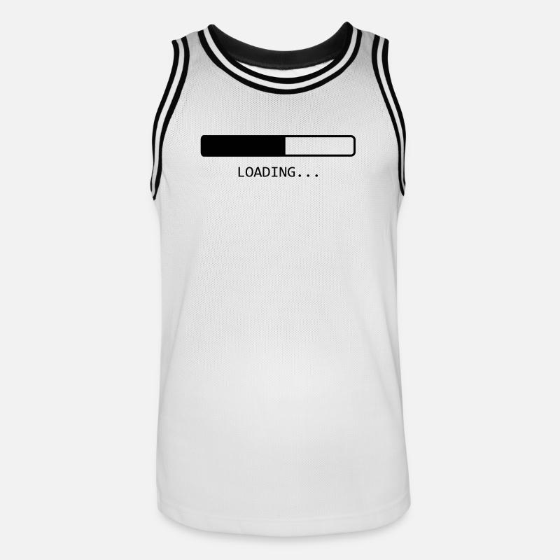 Loading... - Maillot de basket Homme - blanc/noir