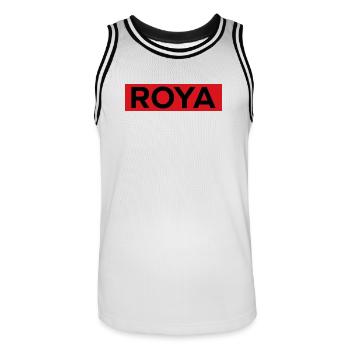 roya - Maillot de basket Homme - blanc/noir - Devant - AI Model Male 185 dark (185cm)