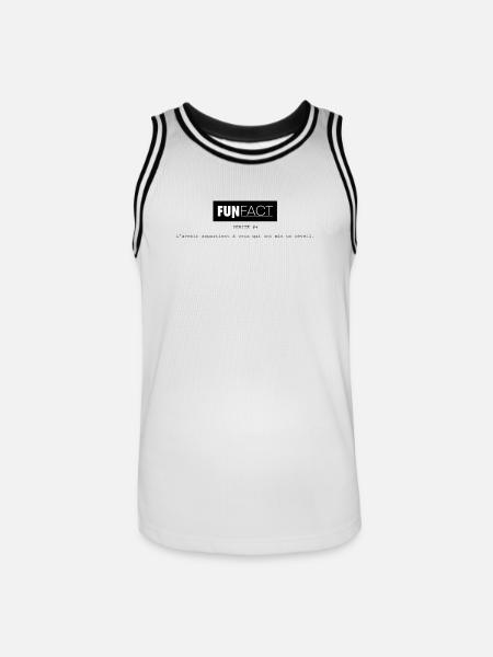 FUNFact_-4 - Maillot de basket Homme - blanc/noir