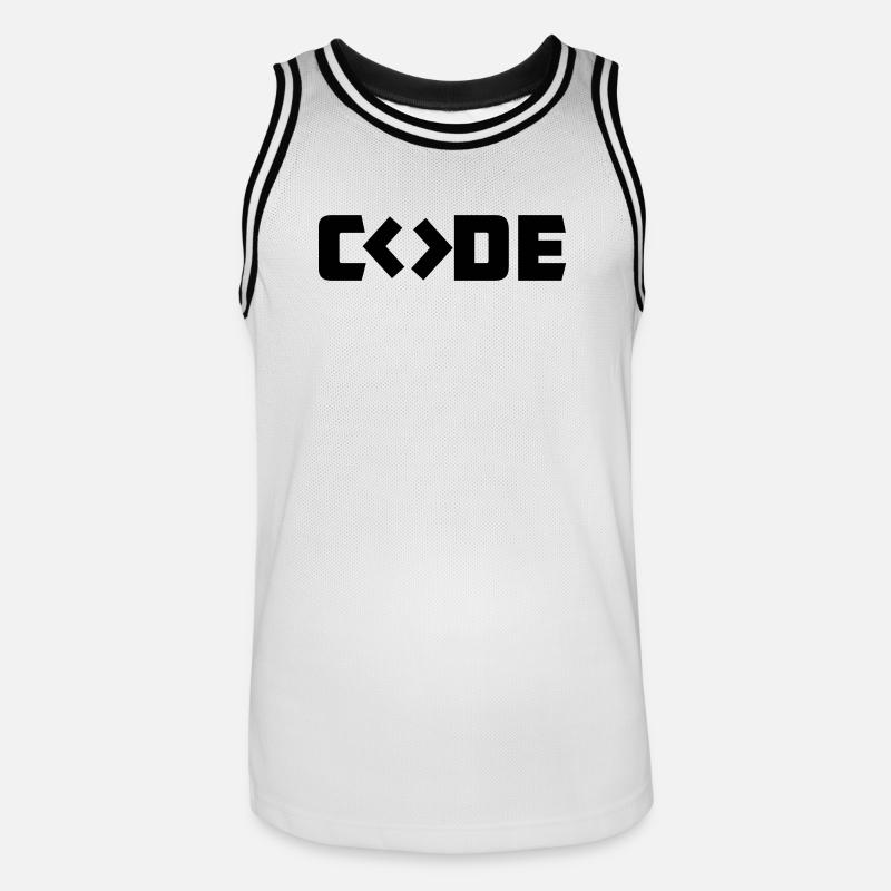 Code du programmeur - Maillot de basket Homme - blanc/noir