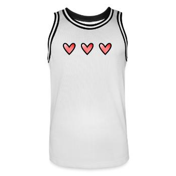NOËL. ANNEE. ANNIVERSAIRE. RETRAITE. PAPA. MAMAM. - Maillot de basket Homme - blanc/noir - Devant - AI Model Male 185 dark (185cm)
