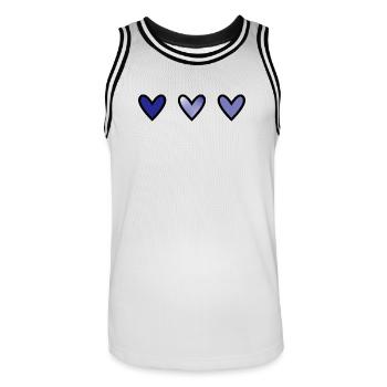 NOËL. ANNEE. ANNIVERSAIRE. RETRAITE. PAPA. MAMAM. - Maillot de basket Homme - blanc/noir - Devant - AI Model Male 185 dark (185cm)