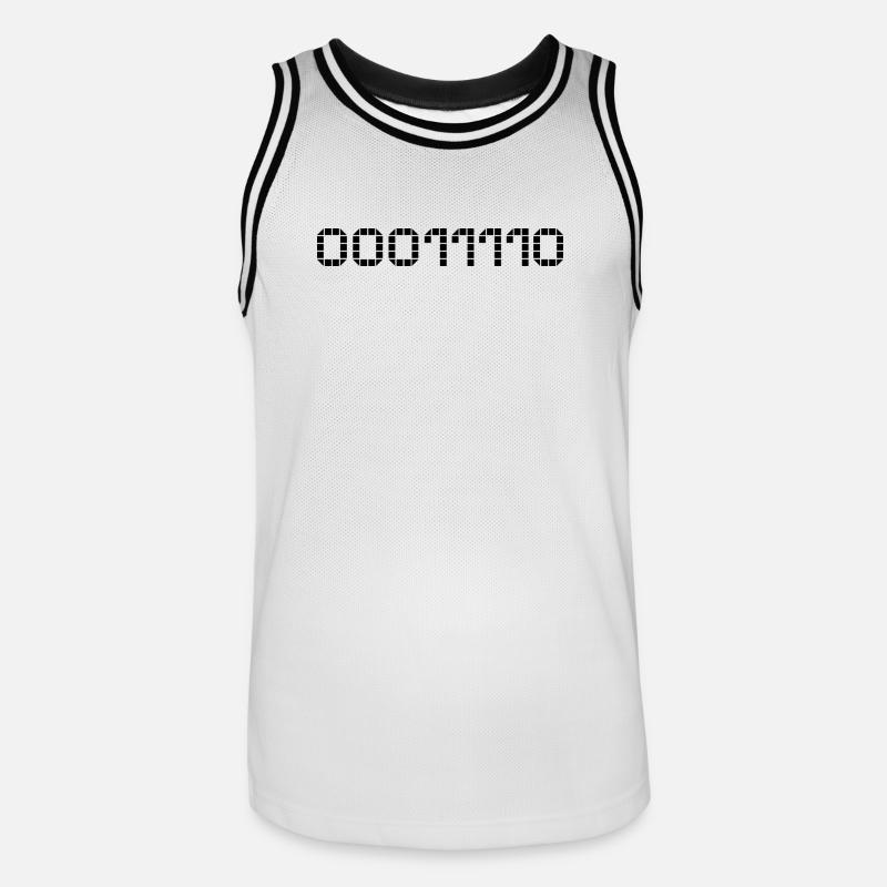 Binary notation - 30 - Men's Basketball Jersey - white/black