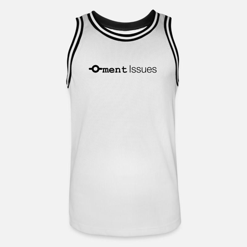 Commitment Issues - Men's Basketball Jersey - white/black