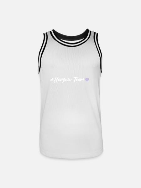 Hangover Team Heart - Men's Basketball Jersey - white/black