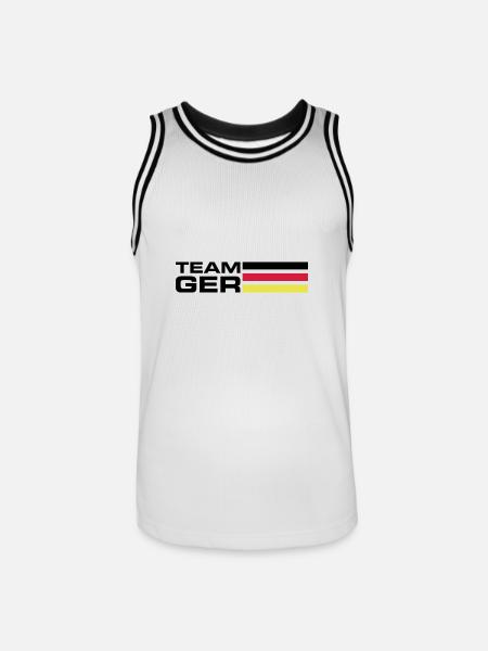 Team Germany - Men's Basketball Jersey - white/black