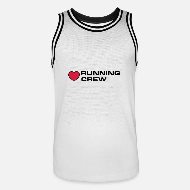 Équipe de course à pied - Maillot de basket Homme - blanc/noir