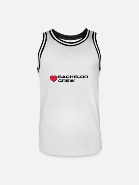 Bachelor Crew - Men's Basketball Jersey - white/black
