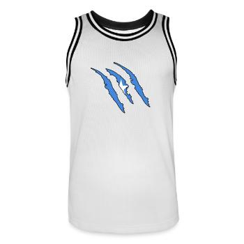 griffe cadeau Somalie Wildland native - Maillot de basket Homme - blanc/noir - Devant - AI Model Male 185 dark (185cm)