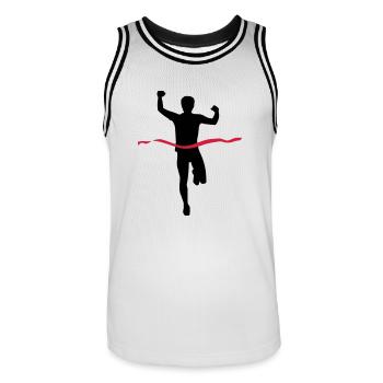 Courir - Maillot de basket Homme - blanc/noir - Devant - AI Model Male 185 dark (185cm)