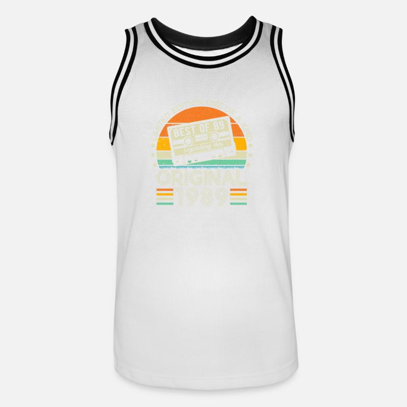 Jubilee Magic '89 - Men's Basketball Jersey - white/black