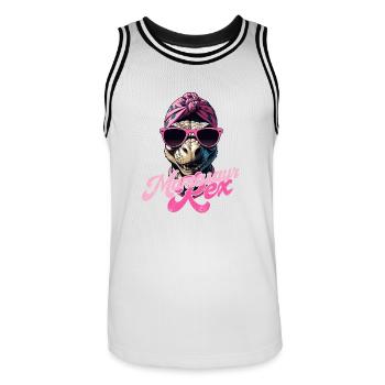 Mamasaur Rex Funny Dinosaur Mother Iconic - Men's Basketball Jersey - white/black - Front - AI Model Male 185 dark (185cm)