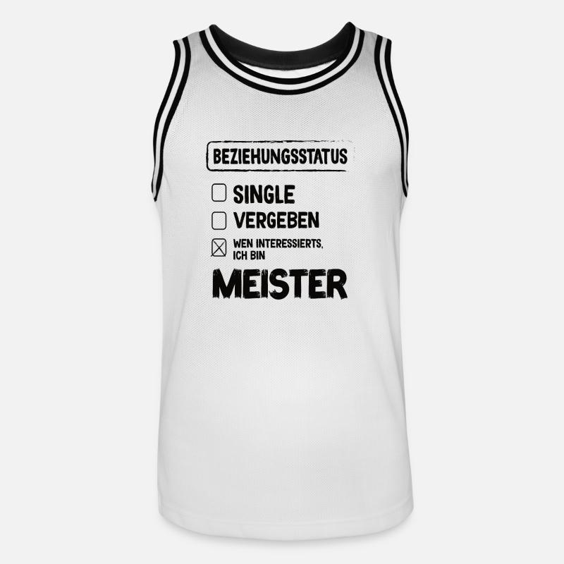 Master Relationship Status Master Craft - Herre basketball-trikot - hvid/sort
