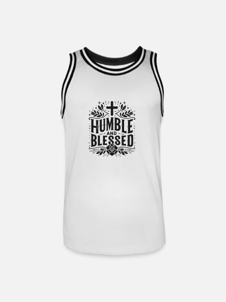 Humble - Men's Basketball Jersey - white/black
