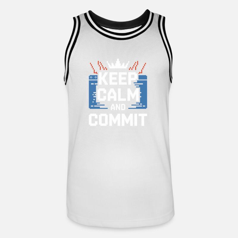 Coding Ninja Programmer Debugging Master - Men's Basketball Jersey - white/black
