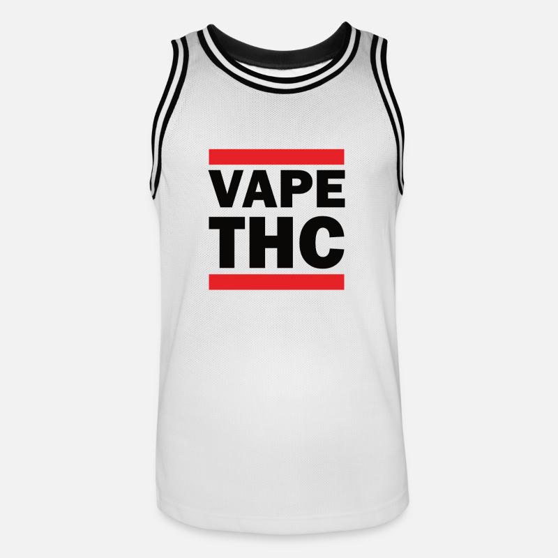 Vape THC - Maillot de basket Homme - blanc/noir