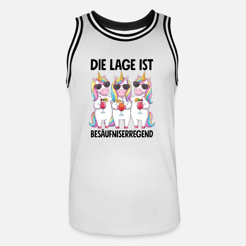 La situation est l’ivresse - Maillot de basket Homme - blanc/noir