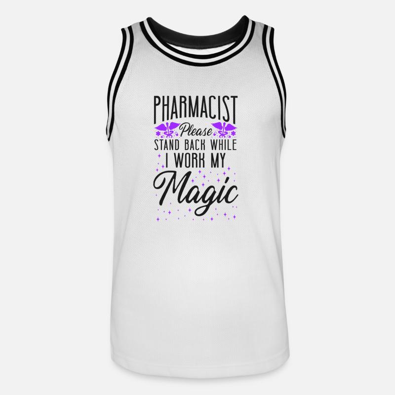 Pharmacy Tech Technician - Männer Basketball-Trikot - Weiß/Schwarz