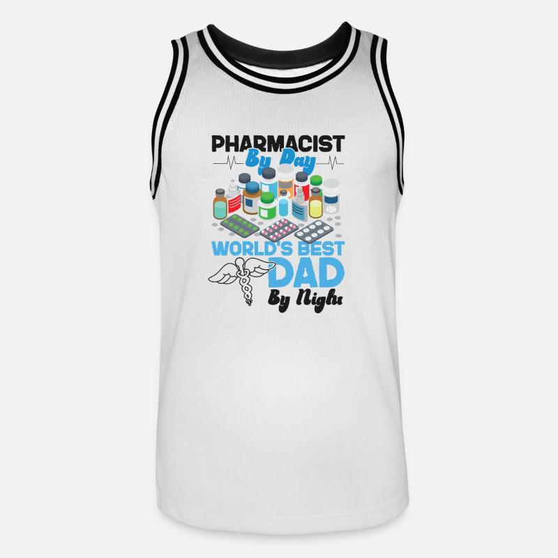 Pharmacy Tech Technician - Männer Basketball-Trikot - Weiß/Schwarz