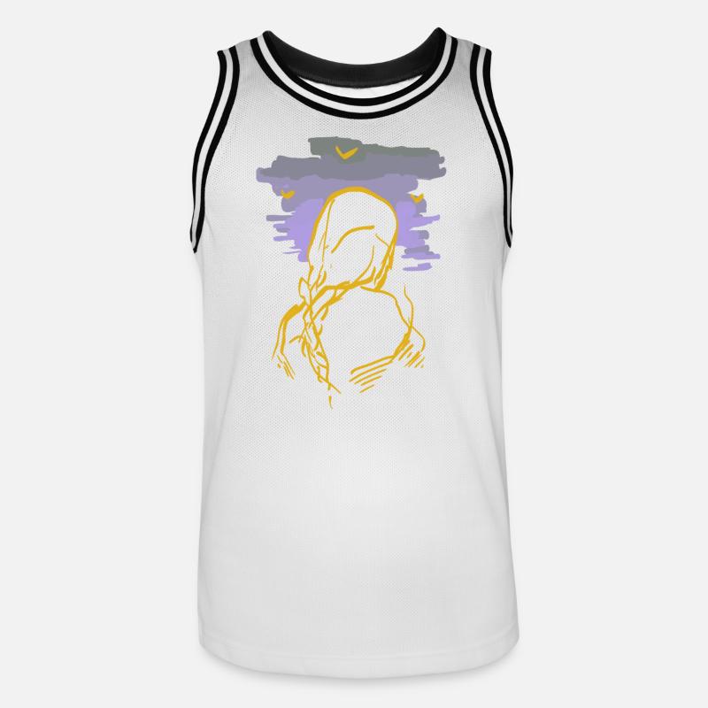 strega - Maglia da basket per uomo - bianco/nero
