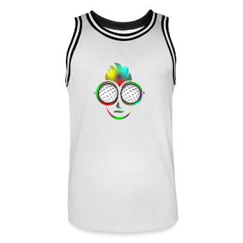 Golf Ball lunettes de soleil cadeau d'été Golf shirt - Maillot de basket Homme - blanc/noir - Devant - AI Model Male 185 dark (185cm)
