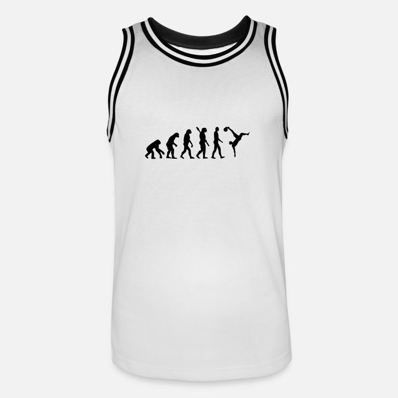 Evolution Beach Soccer - Maillot de basket Homme - blanc/noir