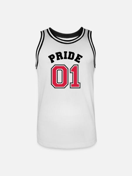 Pride 01 - Men's Basketball Jersey - white/black