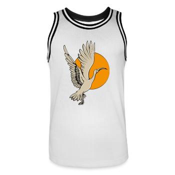 Ibis - Männer Basketball-Trikot - Weiß/Schwarz - Vorne - AI Model Male 185 dark (185cm)