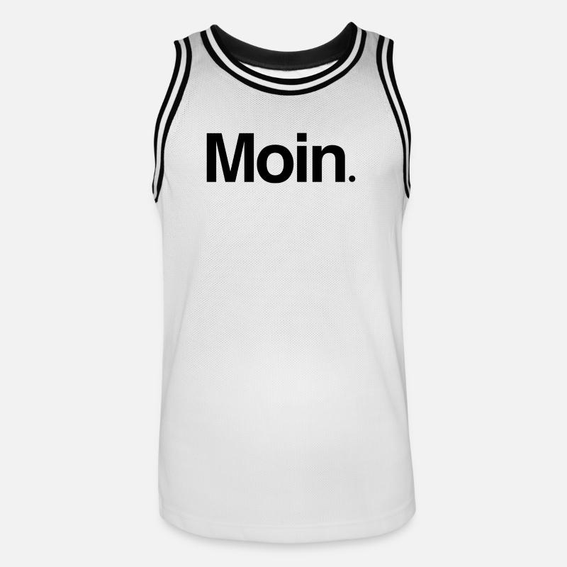 Morgengruss oder so - Männer Basketball-Trikot - Weiß/Schwarz