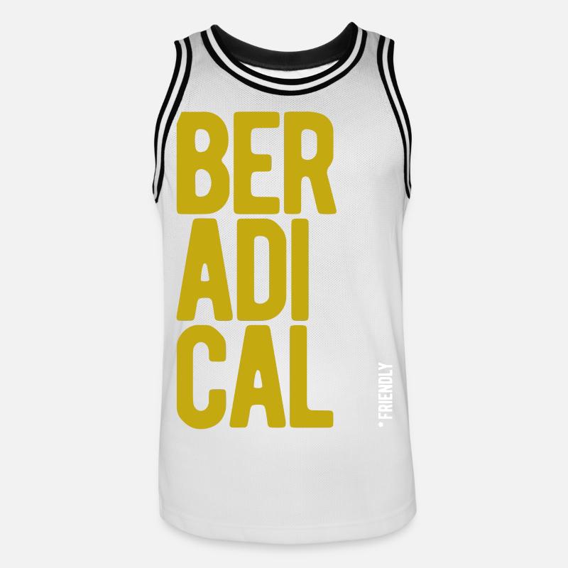 ThinkBick 94 - Männer Basketball-Trikot - Weiß/Schwarz