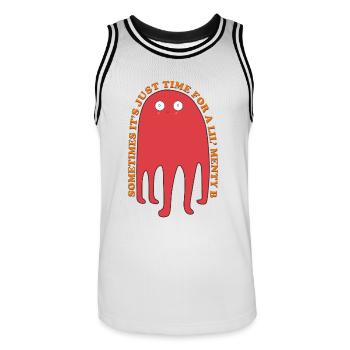 Doodles Lustige Grafik - Männer Basketball-Trikot - Weiß/Schwarz - Vorne - AI Model Male 185 dark (185cm)