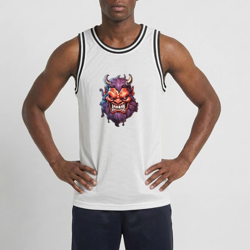Devil / Hell / Horror / Devilish / Evil Men's Basketball Jersey