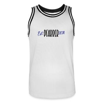 Pfarrer 2024 Pastor Beruf Gemeinde Geistlicher - Männer Basketball-Trikot - Weiß/Schwarz - Vorne - AI Model Male 185 dark (185cm)