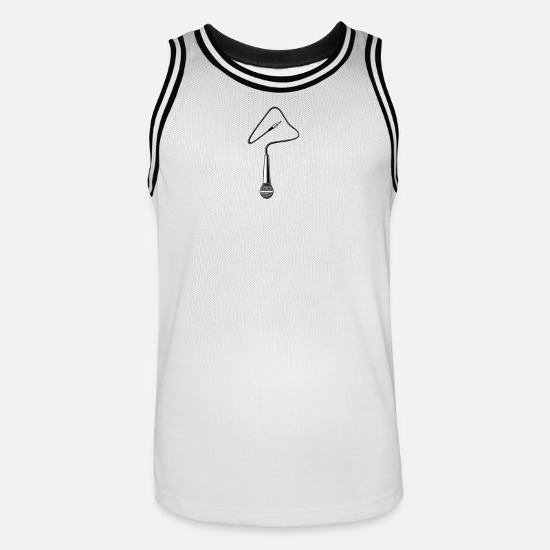 micro - Men's Basketball Jersey - white/black