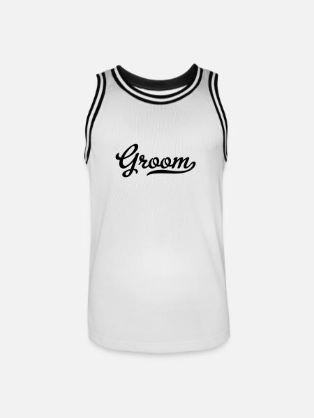 Bridegroom - Men's Basketball Jersey - white/black