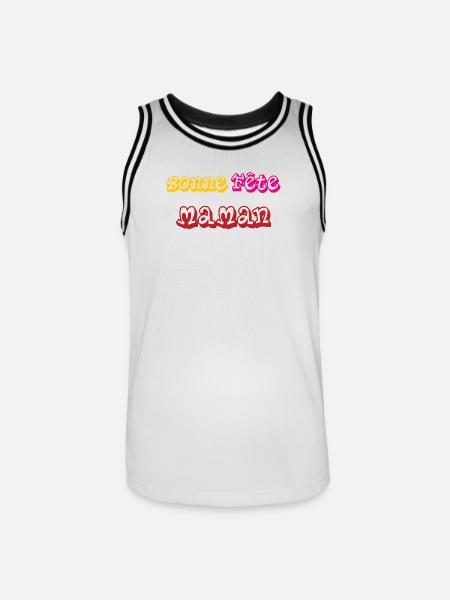 Happy Mother's Day - Mother's Day - Men's Basketball Jersey - white/black