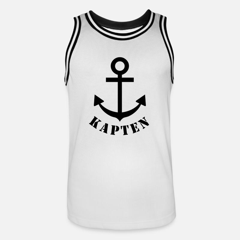 kapten - Basebollinne herr - vit/svart
