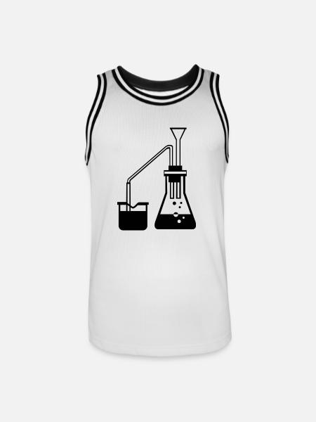 Chemie Experiment Geschenkidee Substanz mischen - Men's Basketball Jersey - white/black