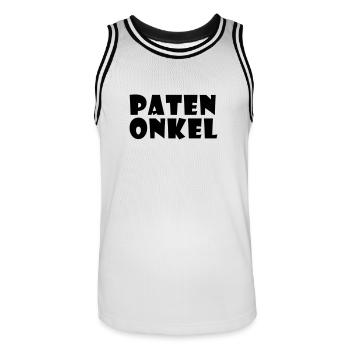 Godfather - Men's Basketball Jersey - white/black - Front - AI Model Male 185 dark (185cm)
